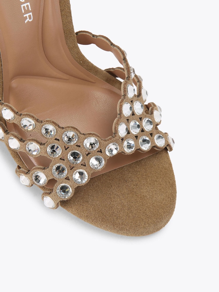 KG Kurt Geiger Brown Slideaway Sandals - Image 4 of 4