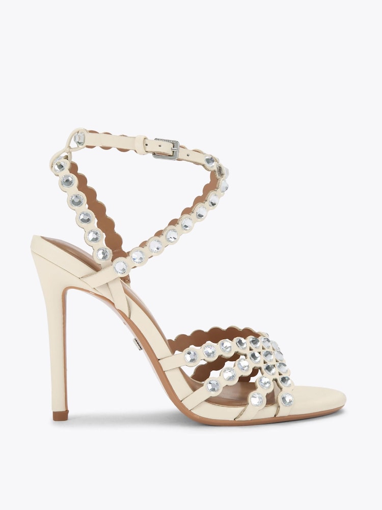 KG Kurt Geiger White Slideaway Sandals - Image 1 of 4
