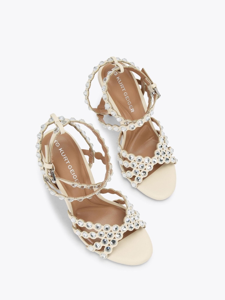 KG Kurt Geiger White Slideaway Sandals - Image 2 of 4