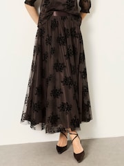 Chocolate Brown - FatFace Tulle Prom Skirt - Larawan 2 ng 7