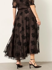 Chocolate Brown - FatFace Tulle Prom Skirt - Larawan 3 ng 7