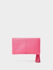 Osprey London Pink Bexley Grainy Hide Leather Clutch Bag - Image 3 of 6