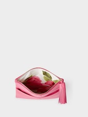 Osprey London Pink Bexley Grainy Hide Leather Clutch Bag - Image 6 of 6