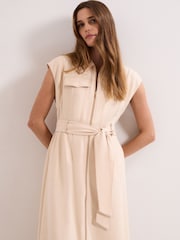 Phase Eight Natural Alira Utility Dress - Image 3 of 7