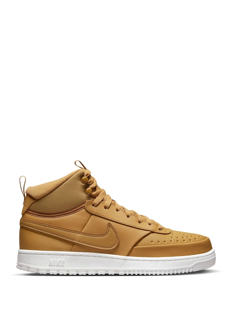 Nike Yellow Court Vision Mid Winterized Trainers - Image 1 of 6 Nike Yellow Court Vision Mid Winterized Trainers - Image 1 of 6