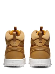 Nike Yellow Court Vision Mid Winterized Trainers - Image 4 of 6