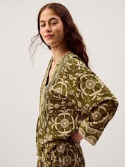 Monsoon Thalia V-Neck Floral Print Top - תמונה 2 מתוך 5