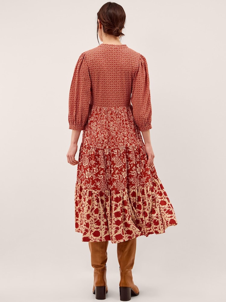 red monsoon dress Buy Monsoon Red Palmer Floral Jersey Midi Dress from Next USA