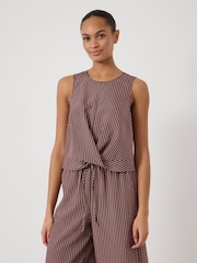 Hush Red Front Knot Crop Top - Image 1 of 5