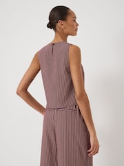 Hush Red Front Knot Crop Top - Image 3 of 5