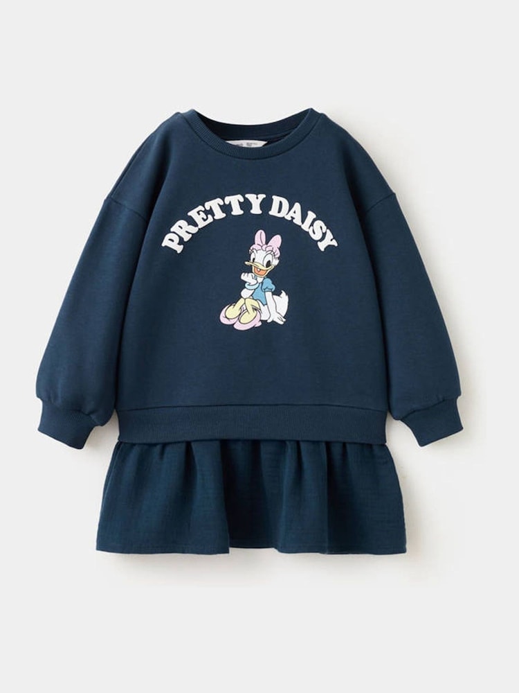 Mango Blue Sweatshirt Dress - Image 1 of 3