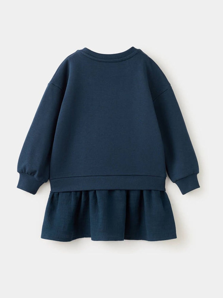 Mango Blue Sweatshirt Dress - Image 2 of 3