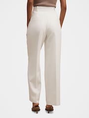 Forever New White Ada Petite Straight Leg Trousers - Image 2 of 5