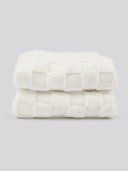 Us Polo Assn Bright White Premium Plush Jacquard Throw - Image 2 of 5