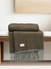 Us Polo Assn Luxurious Herringbone Boxed Throw - Bild 1 von 5