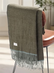 Us Polo Assn Luxurious Herringbone Boxed Throw - Bild 4 von 5