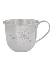 Peter Rabbit Silver Christening Baby Mug - Image 2 of 6