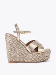 KG Kurt Geiger Gold Songbird Sandals - Image 2 of 5
