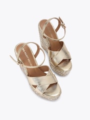 KG Kurt Geiger Gold Songbird Sandals - Image 3 of 5
