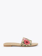 KG Kurt Geiger Light Cream Rosetta Sandals - Image 1 of 4