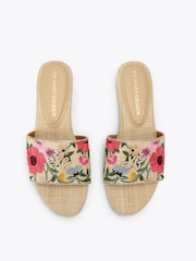 KG Kurt Geiger Light Cream Rosetta Sandals - Image 2 of 4