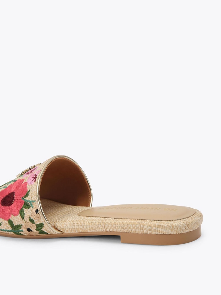 KG Kurt Geiger Light Cream Rosetta Sandals - Image 4 of 4