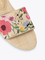 KG Kurt Geiger Light Cream Rosetta Sandals - Image 5 of 5