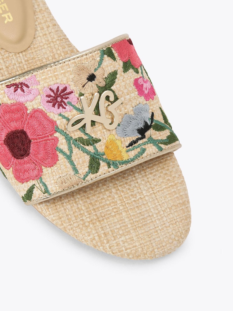 KG Kurt Geiger Light Cream Rosetta Sandals - Image 5 of 5