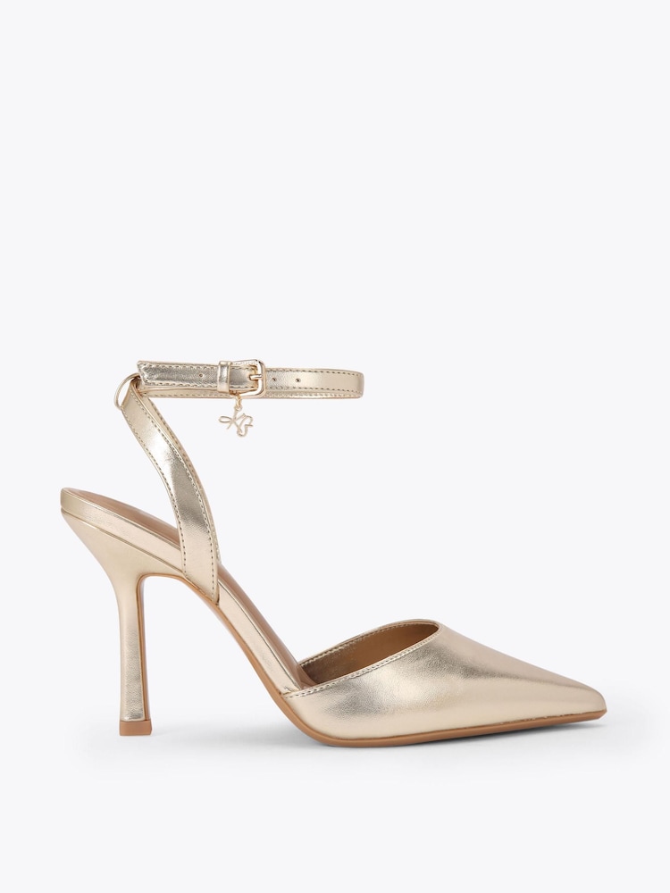 KG Kurt Geiger Gold Sugar Shoes - Image 2 of 5
