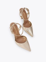KG Kurt Geiger Gold Sugar Shoes - Image 3 of 5