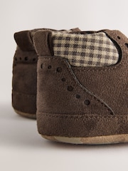 Chocolate Brown Lace Up Baby Boots (0-2mths) - Image 4 of 5
