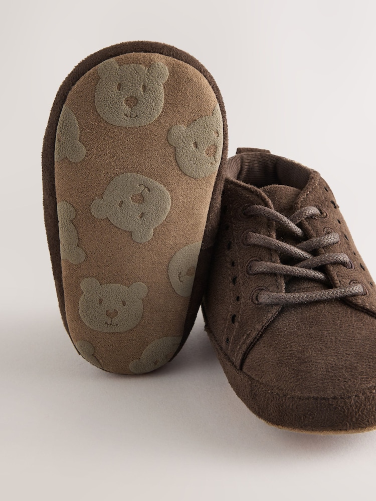 Chocolate Brown Lace Up Baby Boots (0-2mths) - Image 5 of 5 Chocolate Brown Lace Up Baby Boots (0-2mths) - Image 5 of 5