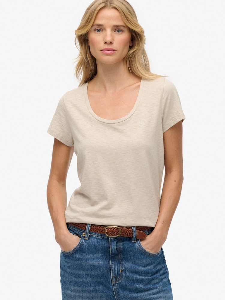 Superdry Nude Studios Scoop Neck T-Shirt - Image 1 of 5
