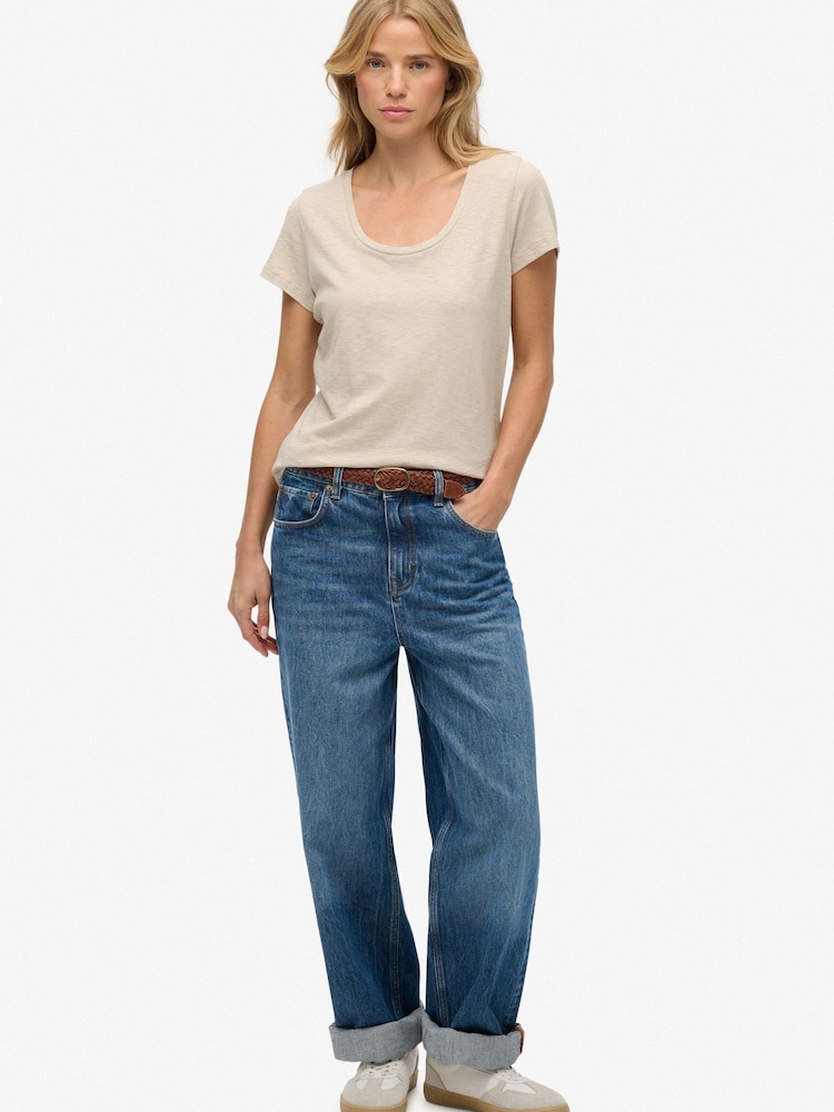 Superdry Nude Studios Scoop Neck T-Shirt - Image 5 of 5