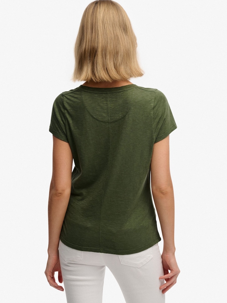 Superdry Green Studios Scoop Neck T-Shirt - Image 2 of 7