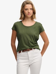 Superdry Green Studios Scoop Neck T-Shirt - Image 3 of 7