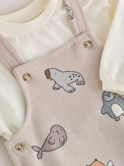 Grey Winter Character Jersey Dungaree and Bodysuit Baby Set (0mths-2yrs) - Image 3 of 6