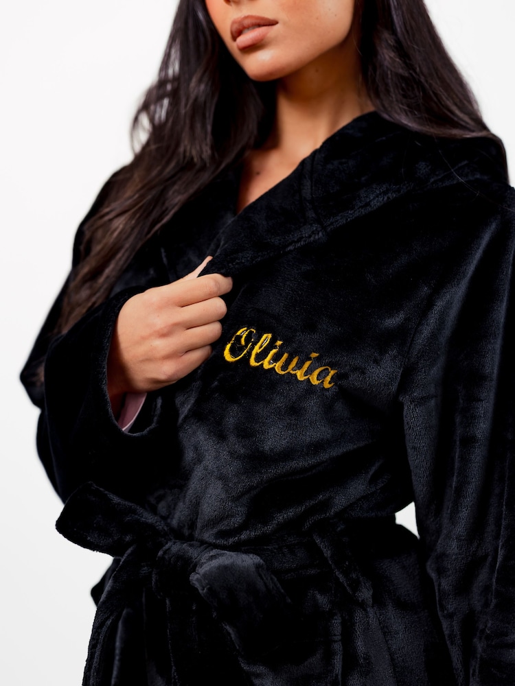 Personalised Plush Maxi Dressing Gown - Image 2 of 2