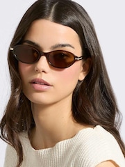 Dune London Brown Gia Sunglasses - Image 5 of 5