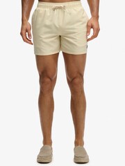 Superdry Yellow Embroidered Logo 15- Inch Swim Shorts - Image 1 of 10