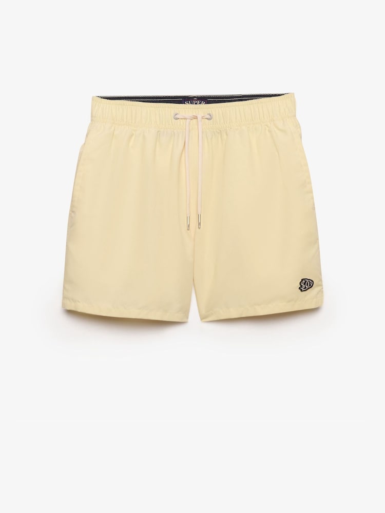 Superdry Yellow Embroidered Logo 15- Inch Swim Shorts - Image 10 of 10
