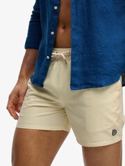Superdry Yellow Embroidered Logo 15- Inch Swim Shorts - Image 4 of 10