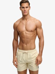 Superdry Yellow Embroidered Logo 15- Inch Swim Shorts - Image 8 of 10