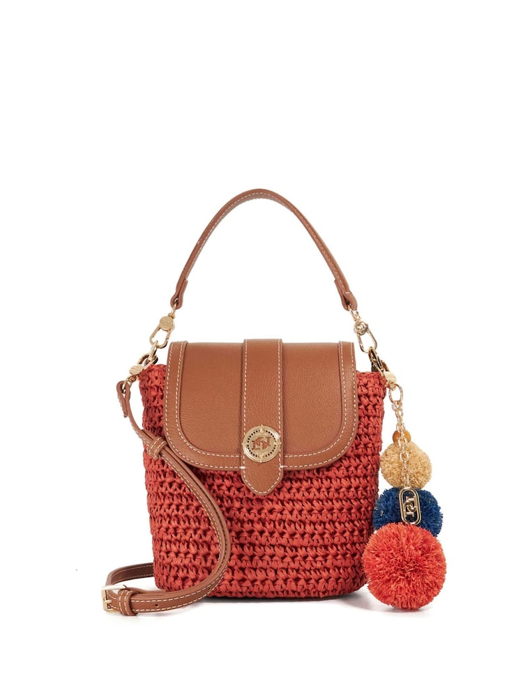 Dune London Red Dimple Cross-Body Bag - Image 2 of 6