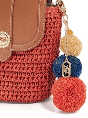 Dune London Red Dimple Cross-Body Bag - Image 5 of 6