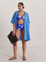 Simply Be Blue Beach to Beach Button Up Shirt - Image 1 of 4