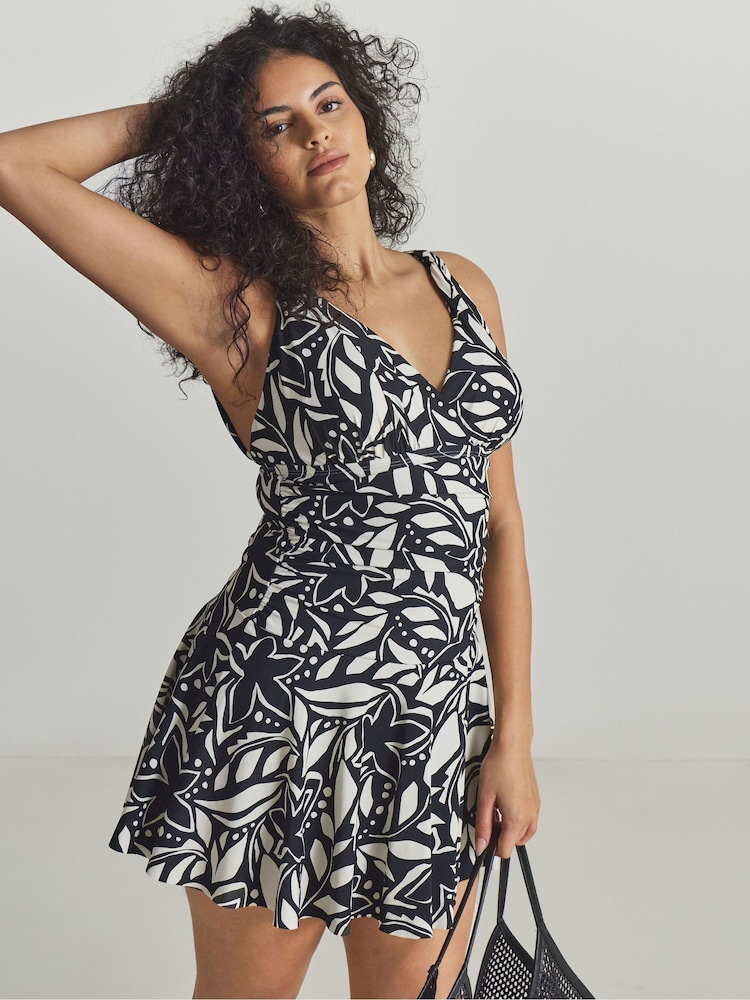 Simply Be Magisculpt Plunge Swimdress - Bild 1 von 4