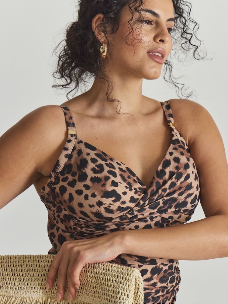 Simply Be Animal Magisculpt Tankini Top - Image 4 of 4