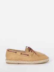 Simply Be Nude Extra Wide Fit Boat Shoe Espadrilles - Image 2 of 4