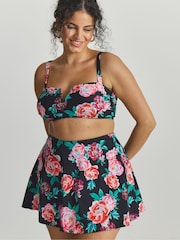 Simply Be Black Magisculpt Swim Skirt With Shorts - Image 1 of 4